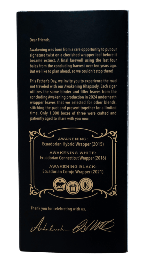 Avowed Cigars Unveils Awakening Rhapsody 3 AwakeningRhapsodyback2