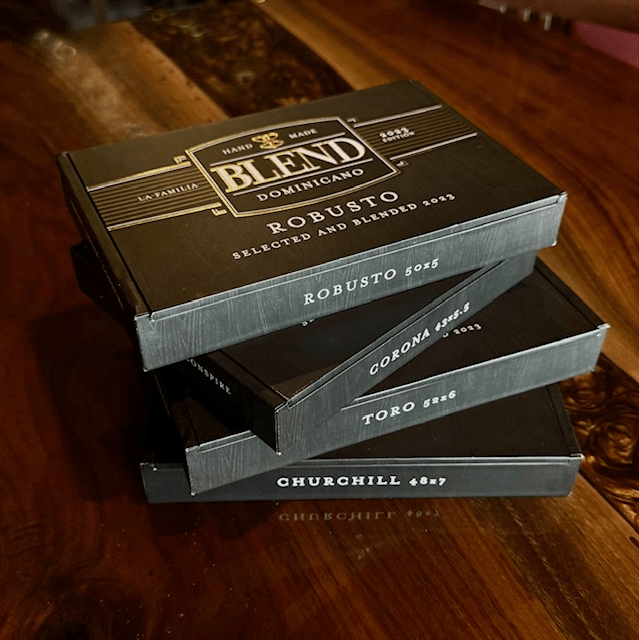 Blend Launches Branded Cigar Line 2 Blend Dominicano Box Stacked