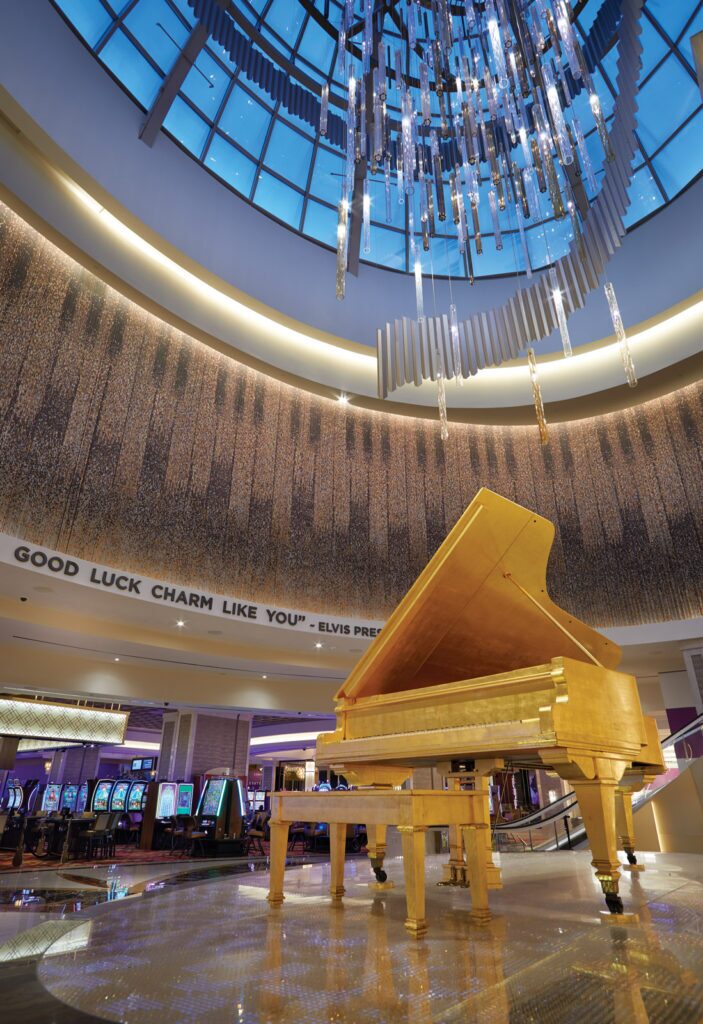 Gold Piano Grand Entrance