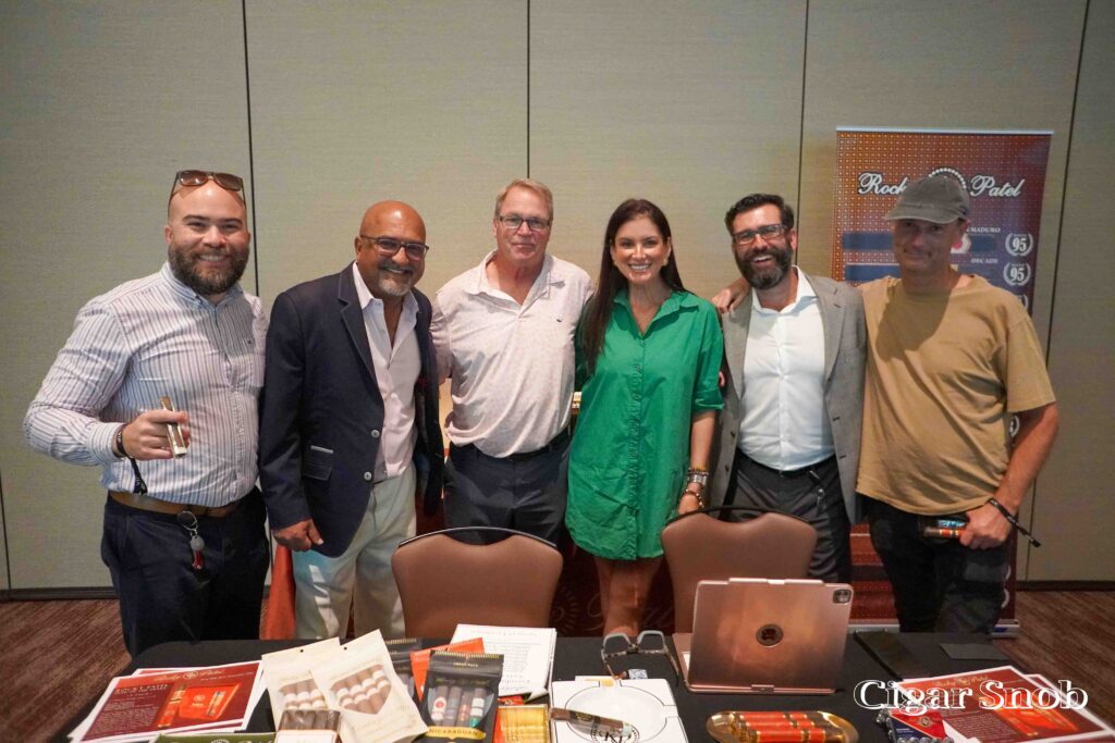 Kickoff of the Traveling Cigar Road Show 2025 5 Jose Alvarado Nish Patel Dave Bullock Belkys Sanchez Eduardo Carneiro and Chris Normand
