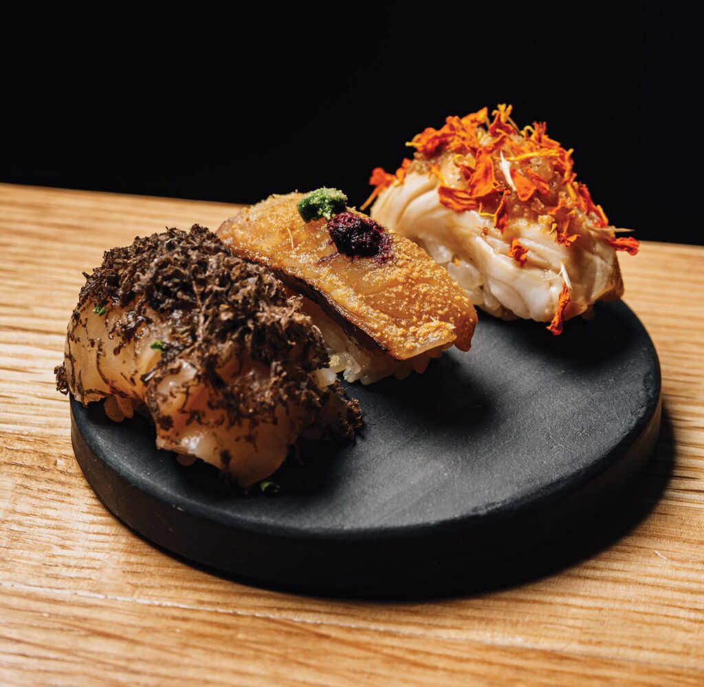 Sushi Bar Miami Beach - Omakase Meets SpeakEasy 1 Scallop Sawara Snake Mackrel
