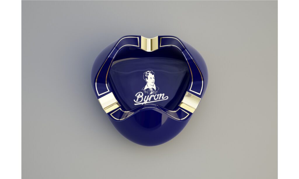 The Elegance of Byron Limited Edition Porcelain Ashtrays Available.1