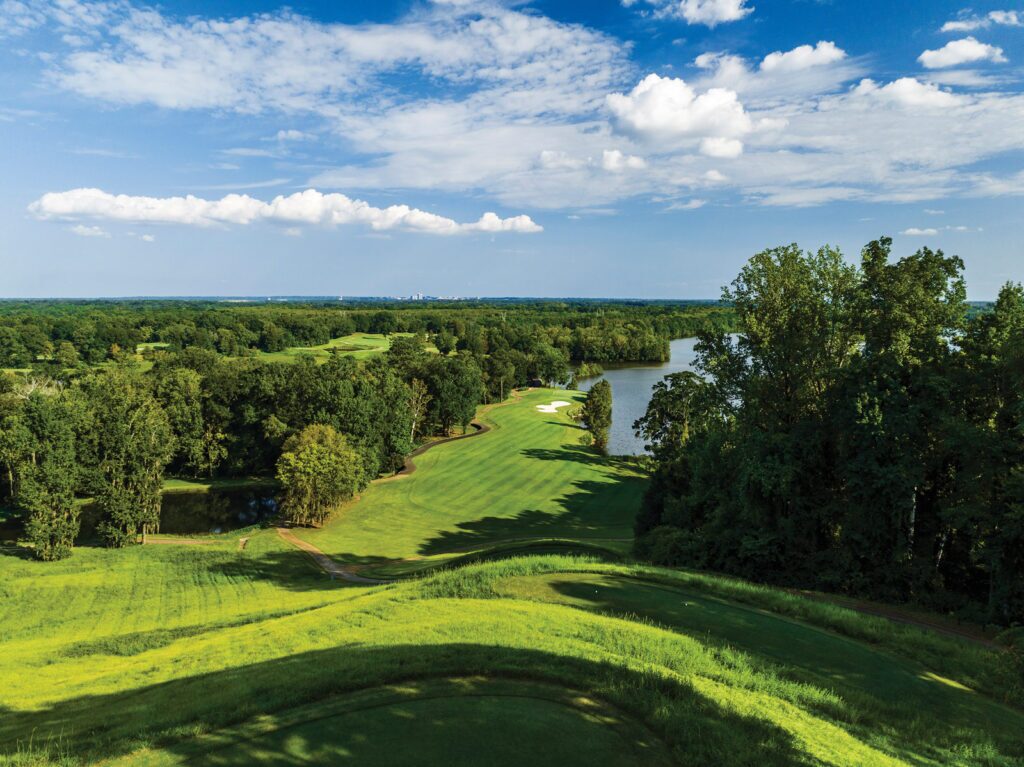 Sweet Home Alabama 1 The first tee lies 200 feet above the fairway on the Judge course at Capitol Hill Photo RTJ Golf