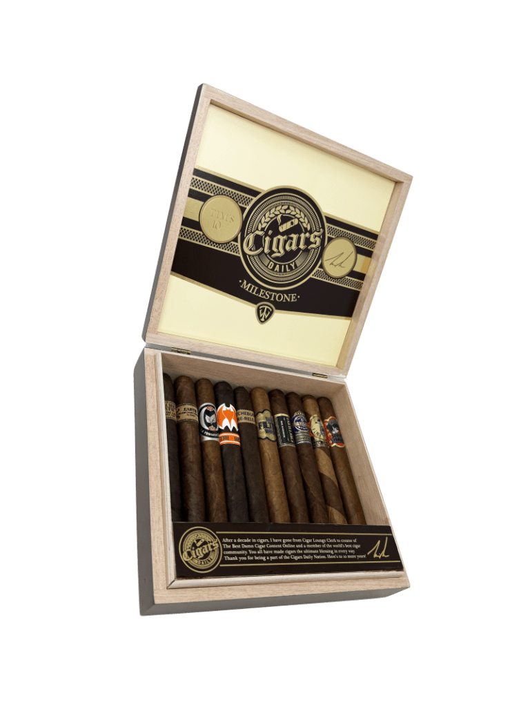 Cigars Daily Founder Tim Swanson Announces Milestone, a 10-Year Anniversary Cigar 2 Tims 10th Milestone Toro Box 2 1