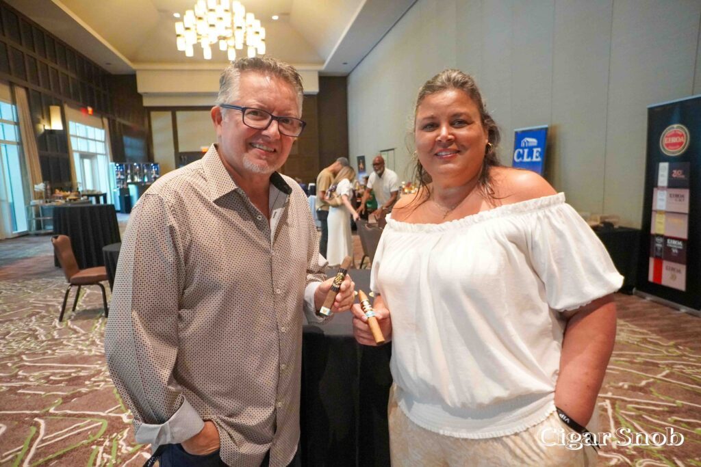 Kickoff of the Traveling Cigar Road Show 2025 3 Tony Nardone and Erica Everett