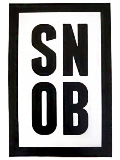SNOB Stamp Sticker